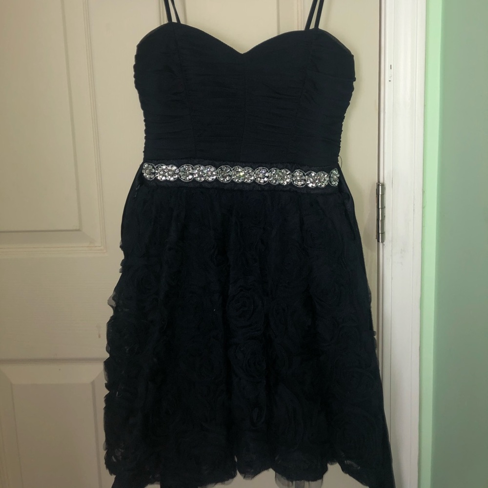 Navy Blue Homecoming Dress